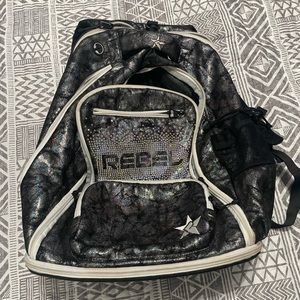 Rebel blinged cheer backpack